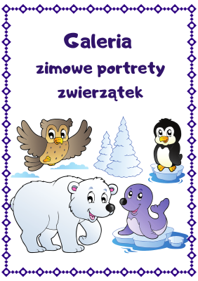 ZIMA kolorowanka zwierzątka .png